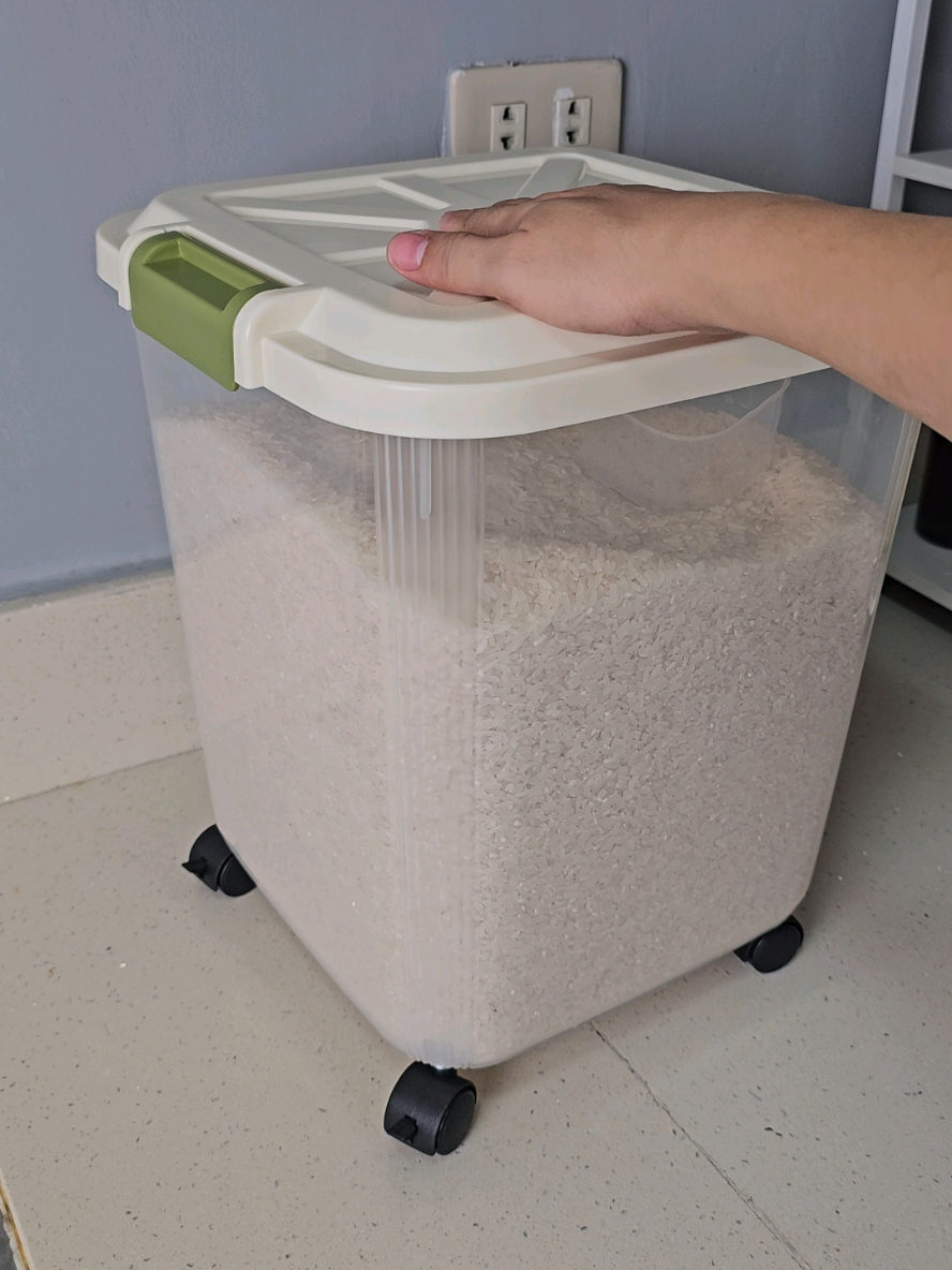 [ 25Kg Rice dispenser rice box storage with cup Food storage container Insect prevention ] #RiceDispenser #FoodStorageContainer #RiceStorageBox #25KgRiceContainer #InsectProofStorage #KitchenOrganizer #GrainStorage #AirtightContainer #PantryEssentials #SmartKitchenStorage