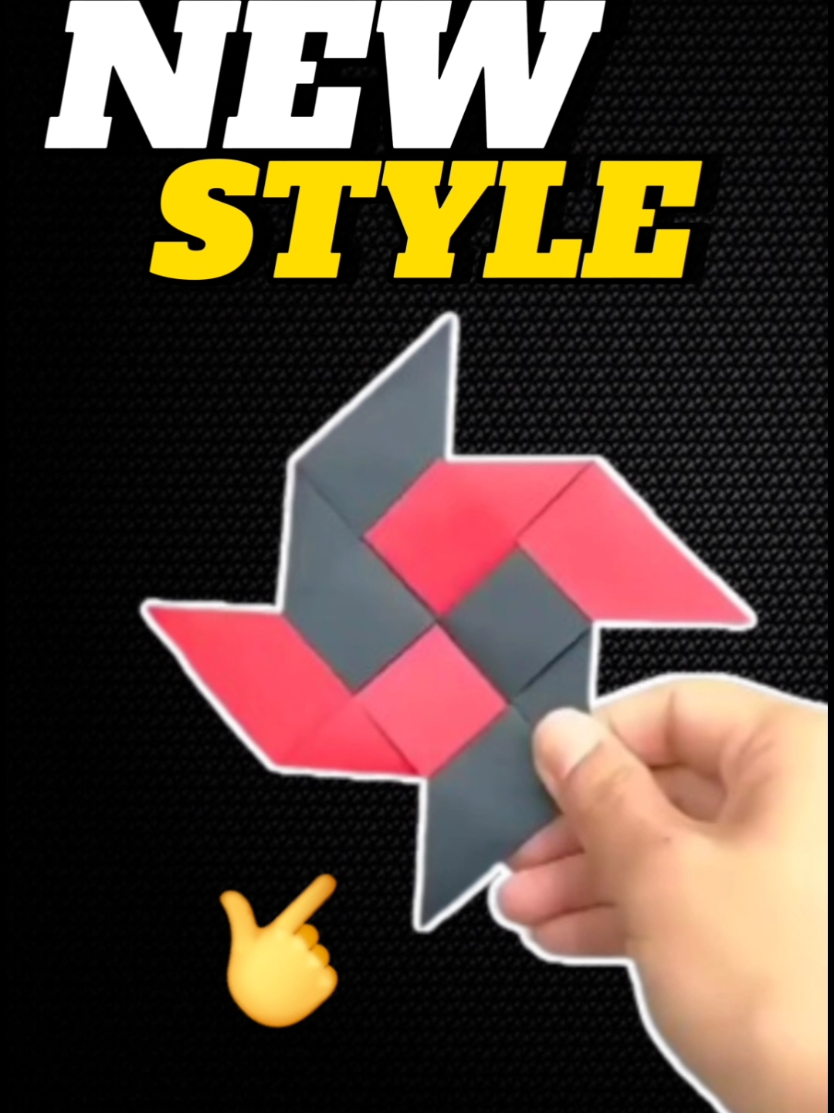 NEW STYLE PAPER NINJA STAR WOW NEW PAPER NINJA STAR 🌟 #papercraft #popular #fyp #tiktok #children #paper #viral #childhood #thinking #origami #handmadecraft
