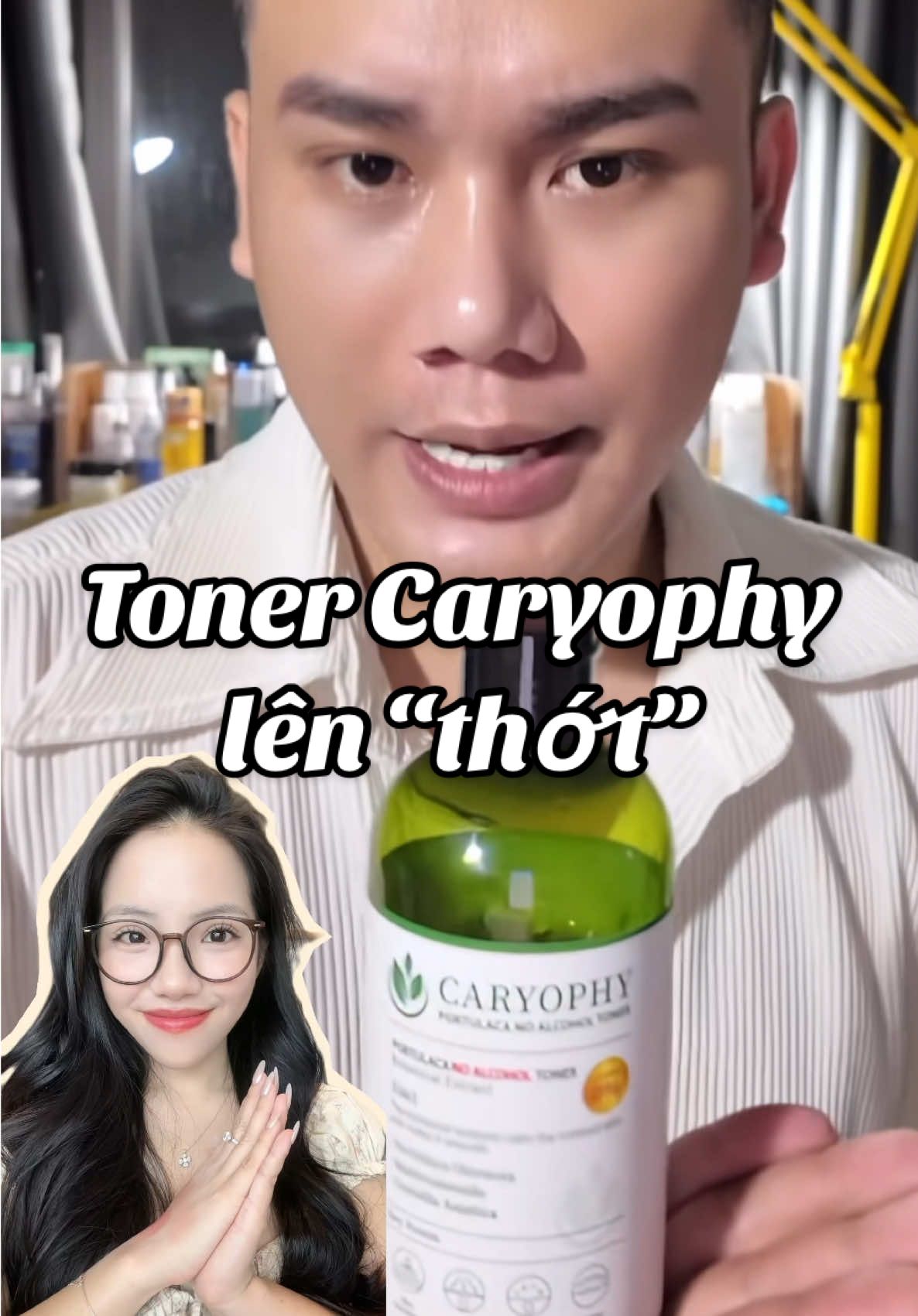 Toner caryophy lên “thớt” với cô Học 😼 #jessicareview #toner #caryophy #tonercaryophy #lamdiuda #giammun #giamviem 
