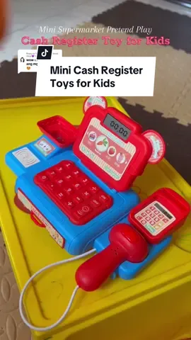 Replying to @💜mommyzhel_tiktok shop💜 super enjoy talaga dito sa mini supermarket cashier register toy na to! #toys #toysforkids #cashregistertoy #minicashregister #pretendplay