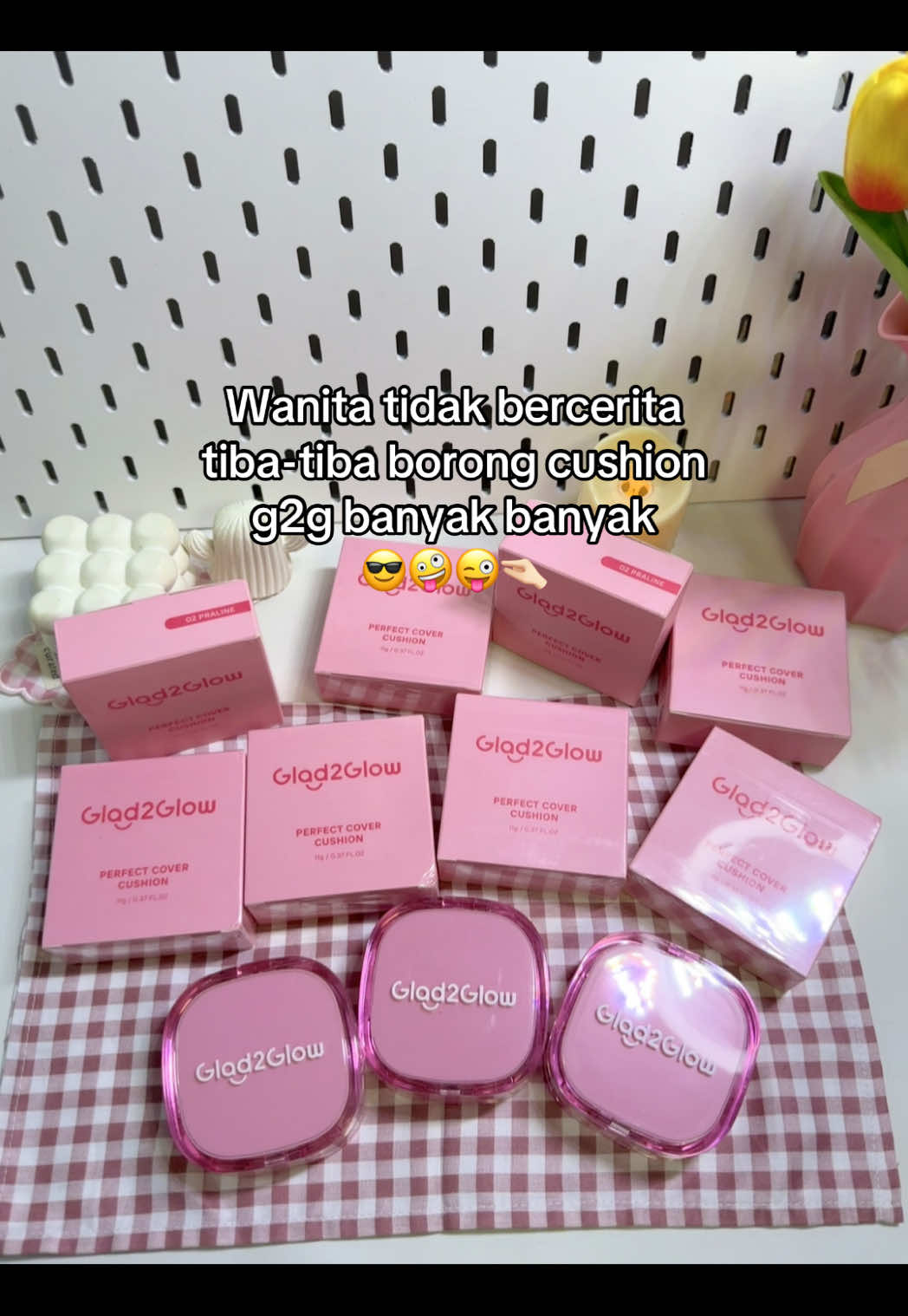 😋😋🤏🏻 #glad2glow #glad2glowmoisturizer #glad2glowmy #cushion #cushionviral #makeup #skincare #fypage 