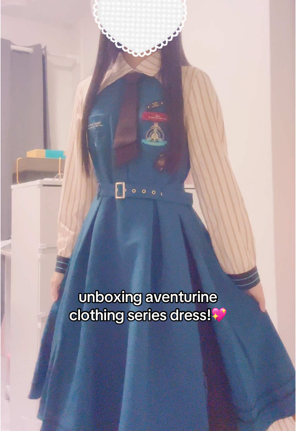 in love with this dress it’s so comfortable to wear and it’s gorgeous🥹#hsr #aventurine #HonkaiStarRail #aventurinehsr 