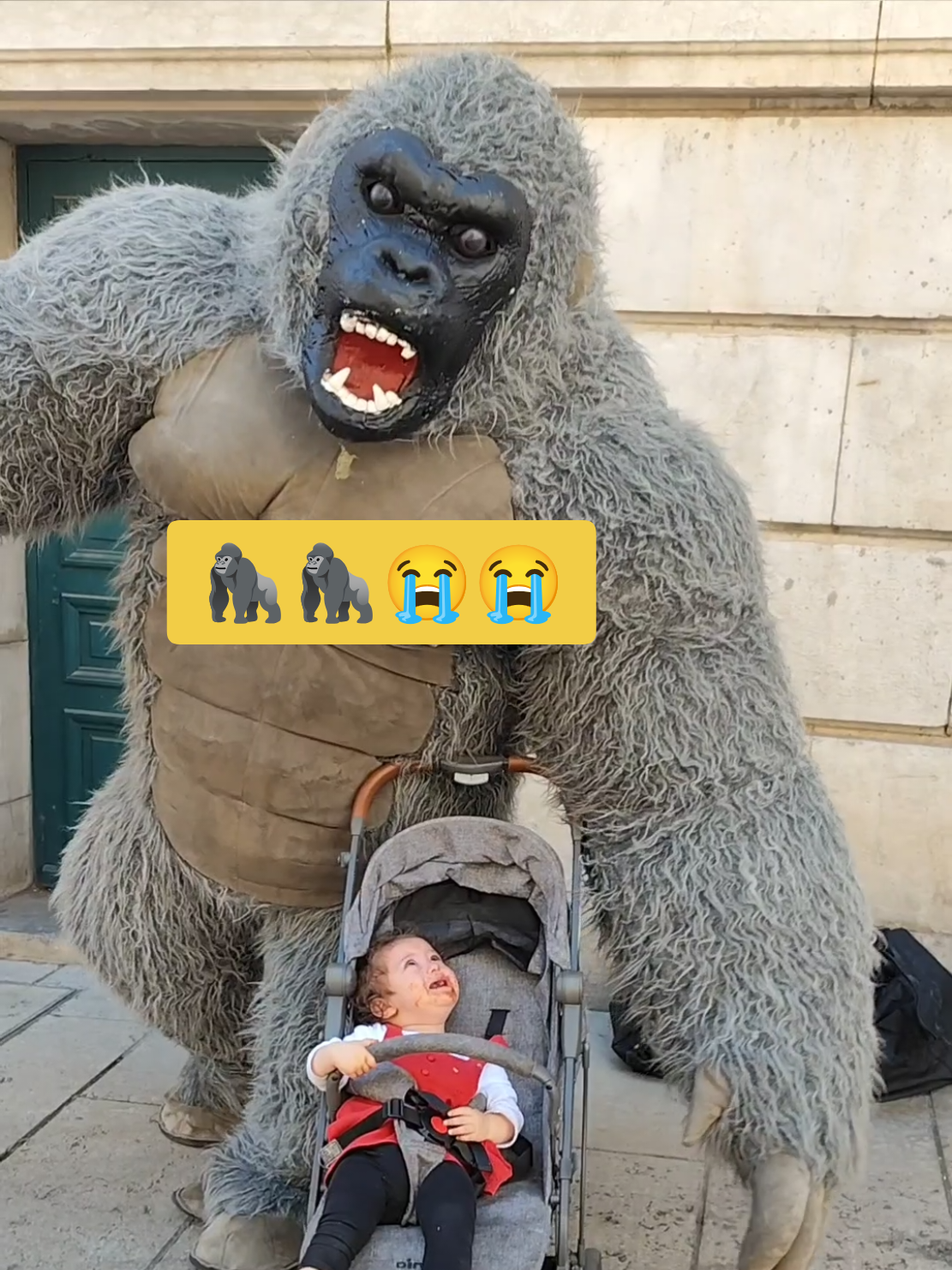 Stories of toddlers 🦍 #tik_tok #gorilla #crying #toddlersoftiktok #creatorsearchinsights 