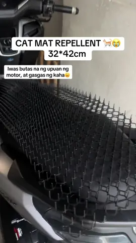 Cat Mat Repellent 🐈 Para sa mga ligaw na pusa na mahilig tumambay sa mga motor. Super effective neto samin! 🫶🏻 #catrepellent #catmat #iwasbutasupuan #fypage #fy #fyp #fyppppppppppppppppppppppp #fypシ゚ 