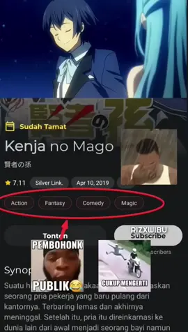 #rizxwibu author lupa naruh genre😹 #quotes #anime #kenjanomago #sicily #shinwolford #xybca #fyp 