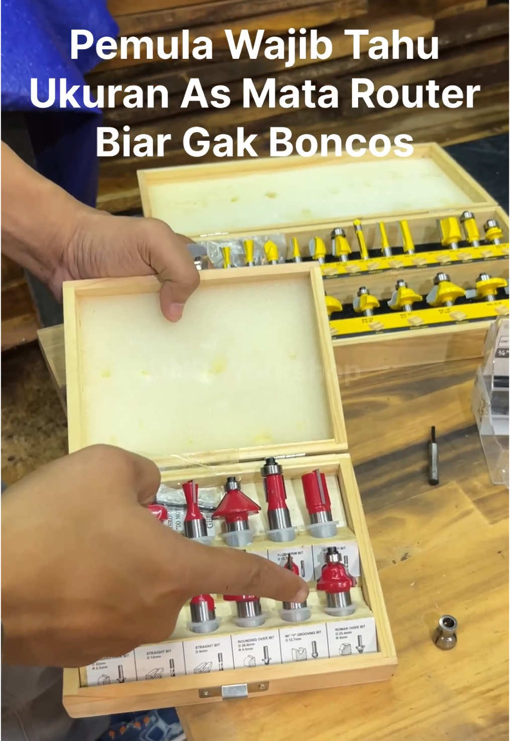 Kenapa Pemula Sering Salah Beli Ukuran Mata Router #router #trimmer #profil #woodworking #tips #tipsandtricks #dıy 