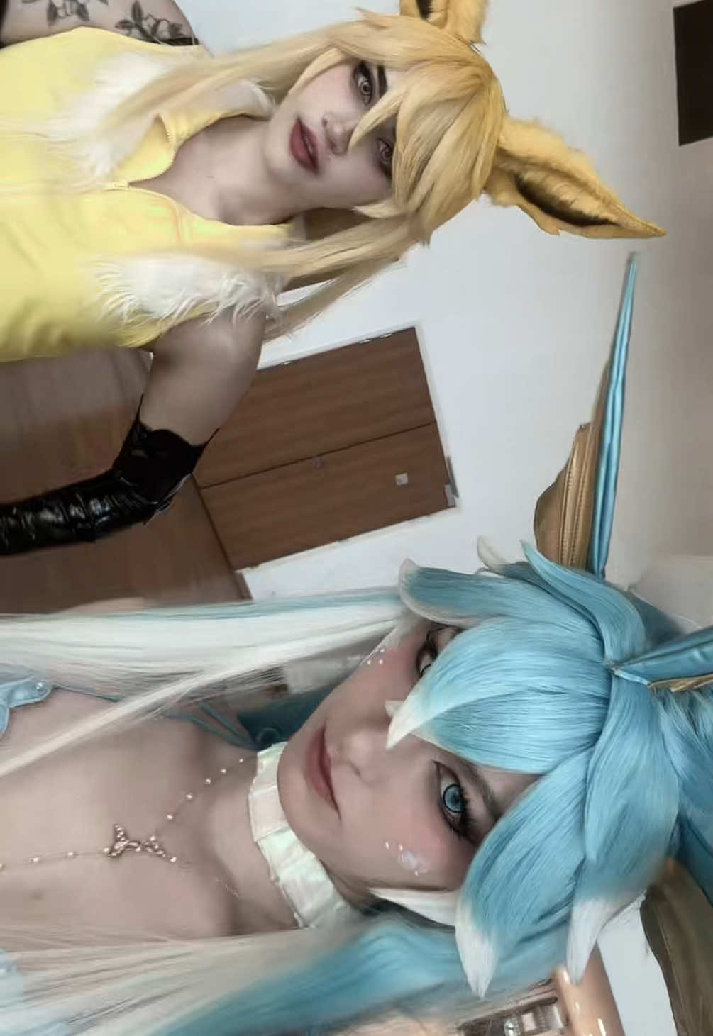 🩵⚡️@Fitzie  #japantouchharu #jth #jolteon #vaporeon #cosplay #pokemon 