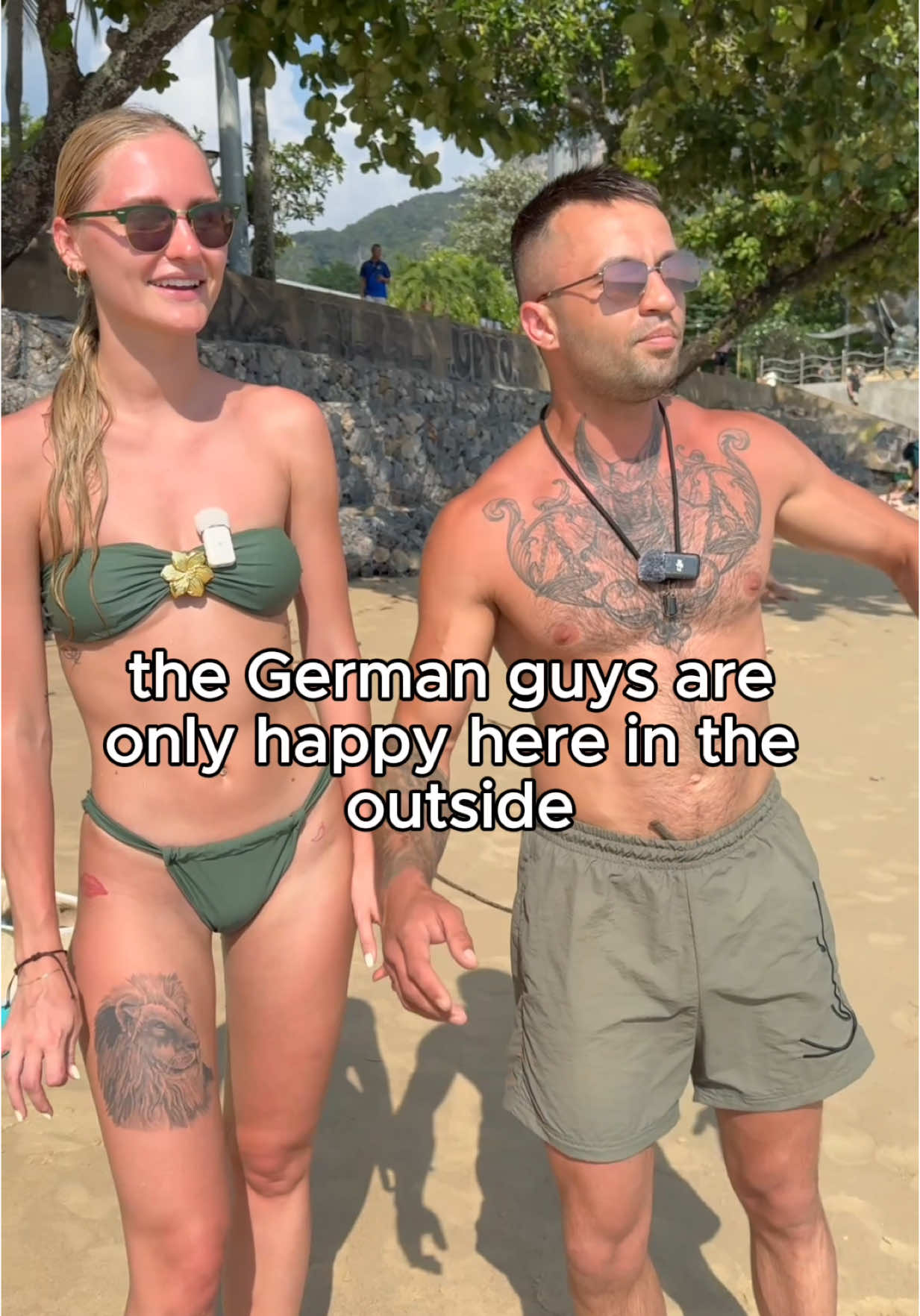 I interviewed German travelers on a beach in Thailand. They were so friendly and kindly agreed to be filmed. Thank you for your cooperation! #thailand #thailandtravel #german 