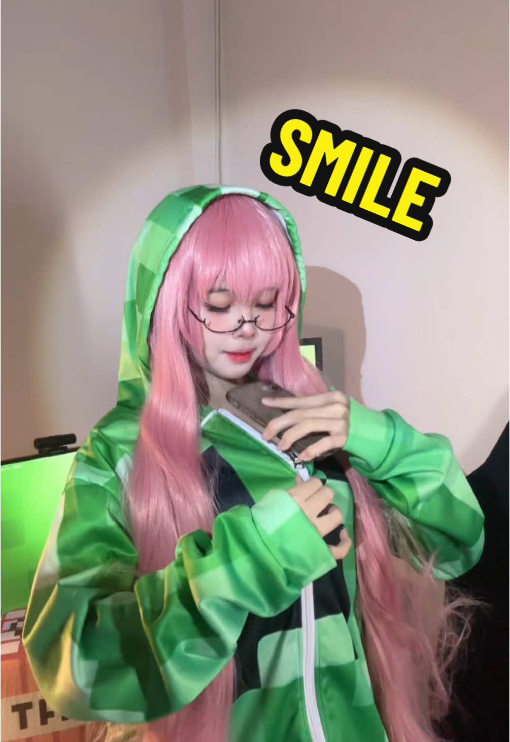 ทุกคนยิ้มหน่อยสิ😊 #cosplay #smile #ketchupsgirl #Minecraft  