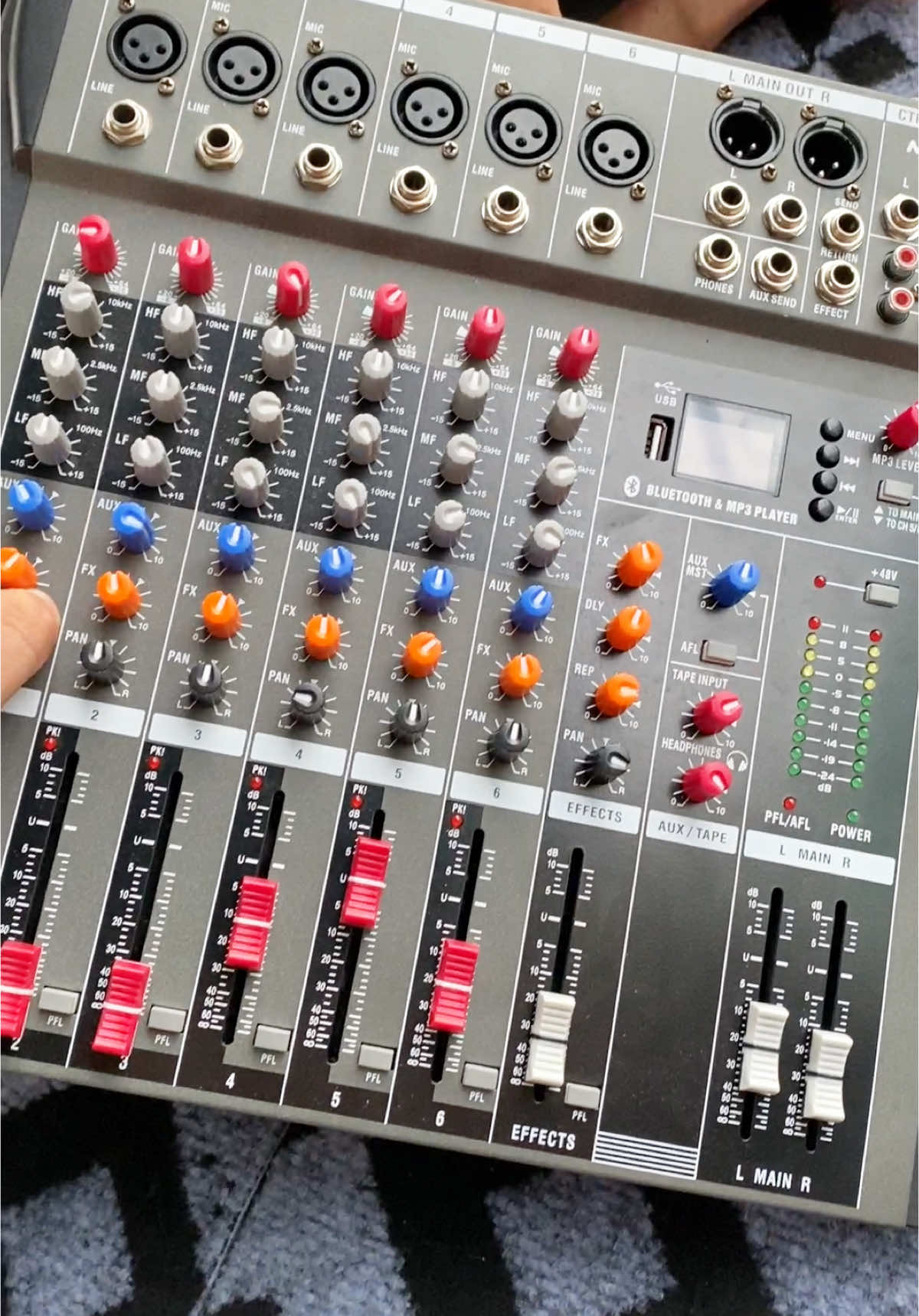 Bàn trộn âm thanh mixer KT6, nhỏ gọn dễ dàng kết nối amply, loa kéo #mtmax #kt6 #amply #karaokegiadinh #mtmax 
