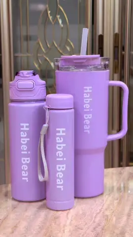 3in1 Juliana Tumbler Set in Lavender🪻affordable large capacity bpa free water bottle #kimlucky #tumblerwithstraw #waterbottle #coffee 