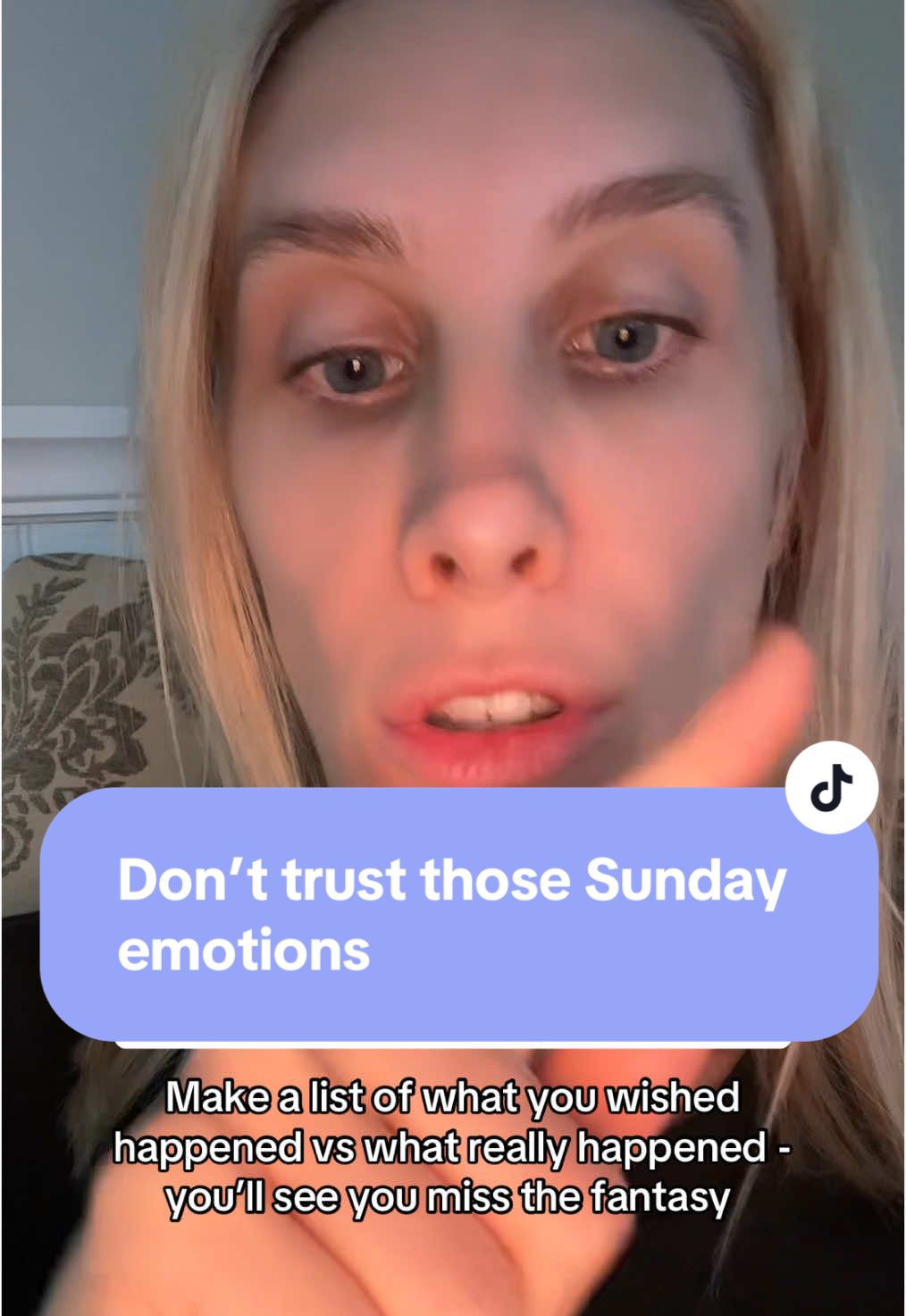 We do not trust those Sunday emotions