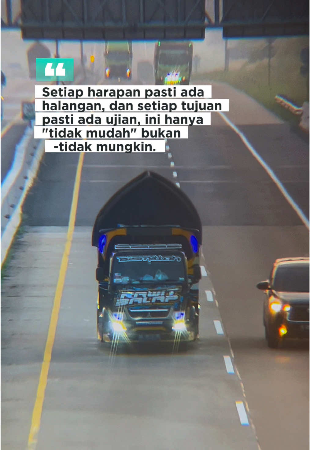 hanya tidak mudah, bukan tidak mungkin! #foryou #fyp #trukcabe 