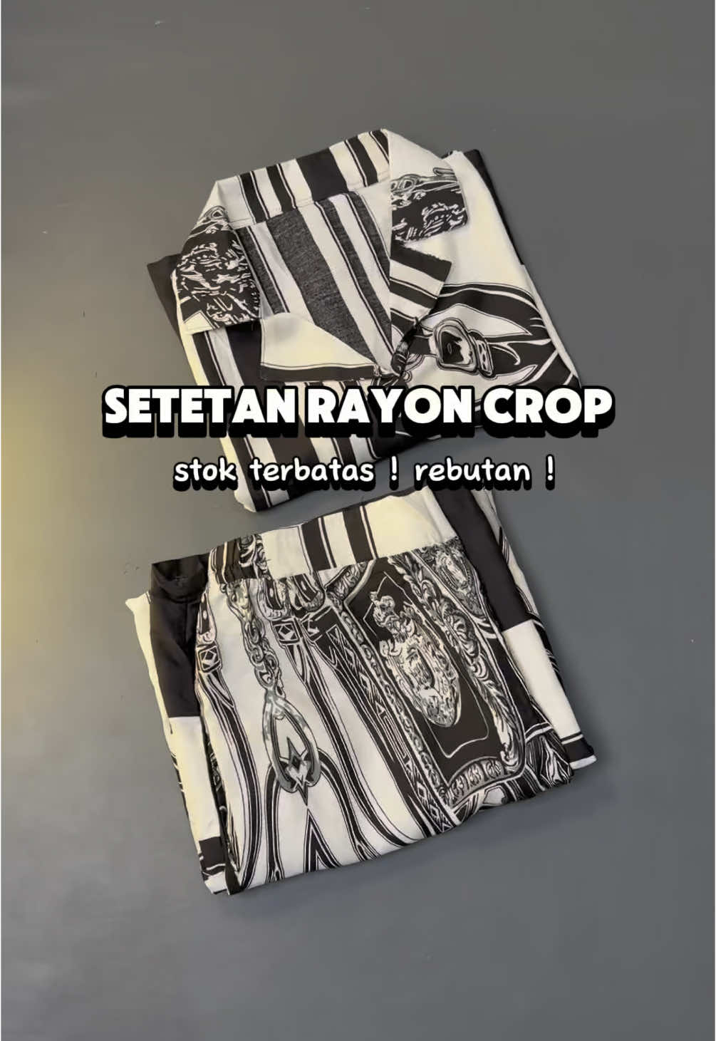 Setelan crop rayon sebagus ini😍 #setelanwanita #setelanrayon #setelancrop #onesetcroptop 