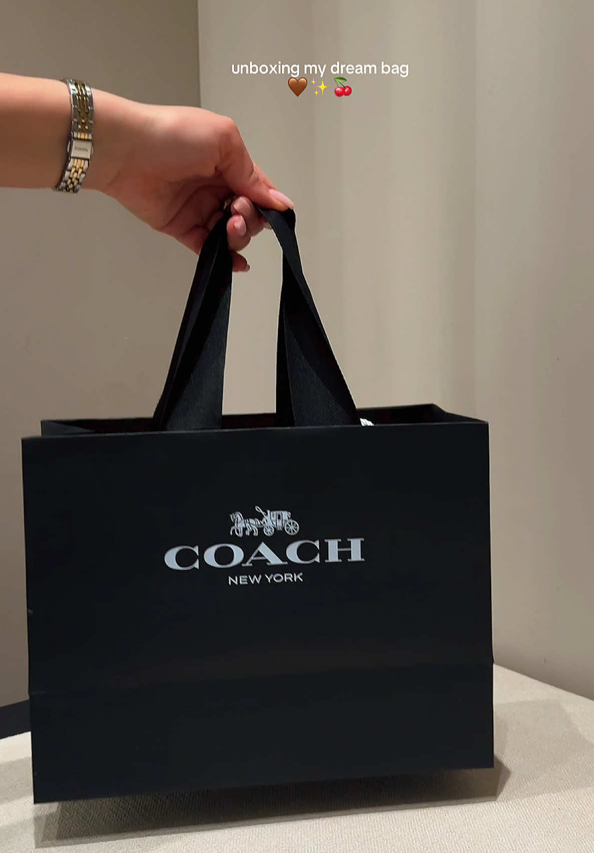 new coach bag 🥹✨🤎 #fyp #unboxing #coach #coachunboxing #purseunboxing #coach #coachoutlet #coachoutletemployee #coacheurope 