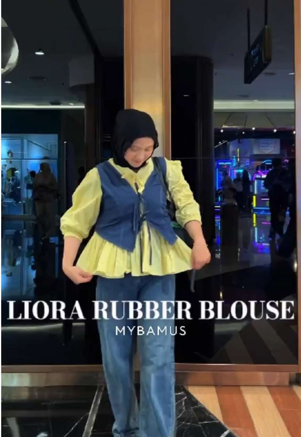 💙 + 💛 #OOTD #outfitideas #outfitinspo #blousewanita 