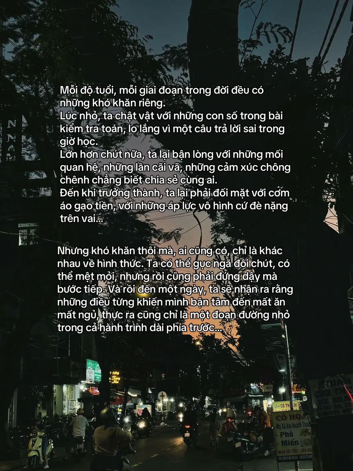 “Đến một ngày, ta sẽ nhận ra rằng những điều từng khiến mình bận tâm đến mất ăn mất ngủ, thực ra cũng chỉ là một đoạn đường nhỏ trong cả hành trình dài phía trước…” #tamtrang #truongthanh #viral #fyp #tiktok 