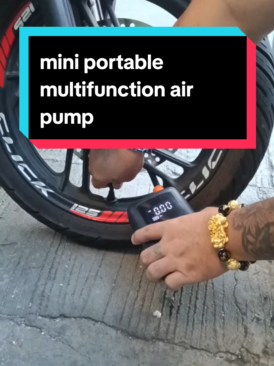 mini portable multifunction air pump air compressor with led light Mobile power supply #portableairpumppowerbank #portabletireairpump #tiktokfyp #tiktokviralvideos #tiktokshopph 