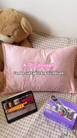 Combo ruột gối Lông Vũ Deluxe #unboxing #tuhaohangviet #aoiconcept #luatencel #goilongvu #bedding #mie22900 