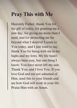 Dear God, thank you for waking me up. Thank you for this beautiful morning. Thank you for watching over me all throughout the night. Thank you for taking care of my family and loved ones. Thank you Lord God for always being there for me. I love you Lord. Amen 🙏🏼 #prayer #Godisgood #thankful #blessed #fyp #foryou #fypシ #foryoupage 🤍