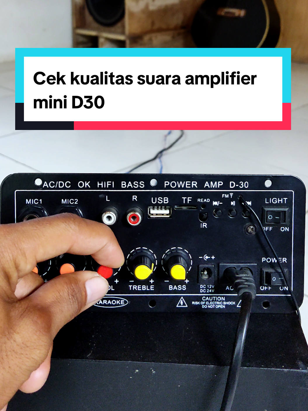 Cek kualitas suara amplifier mini D30 full bass murah. #amplifier  #amplifiermini  #poweramplifier  #amplifierbluetooth  #foryoupage #foryou  #fyp #fypシ #tiktok #viral 
