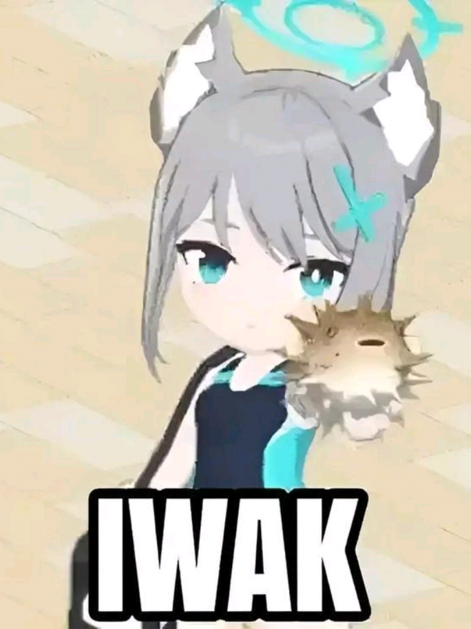 Iwak 🐡 #fyp #Minecraft #minecraftbedrock #bluearchive #shiroko #memes #iwak #masukberanda 