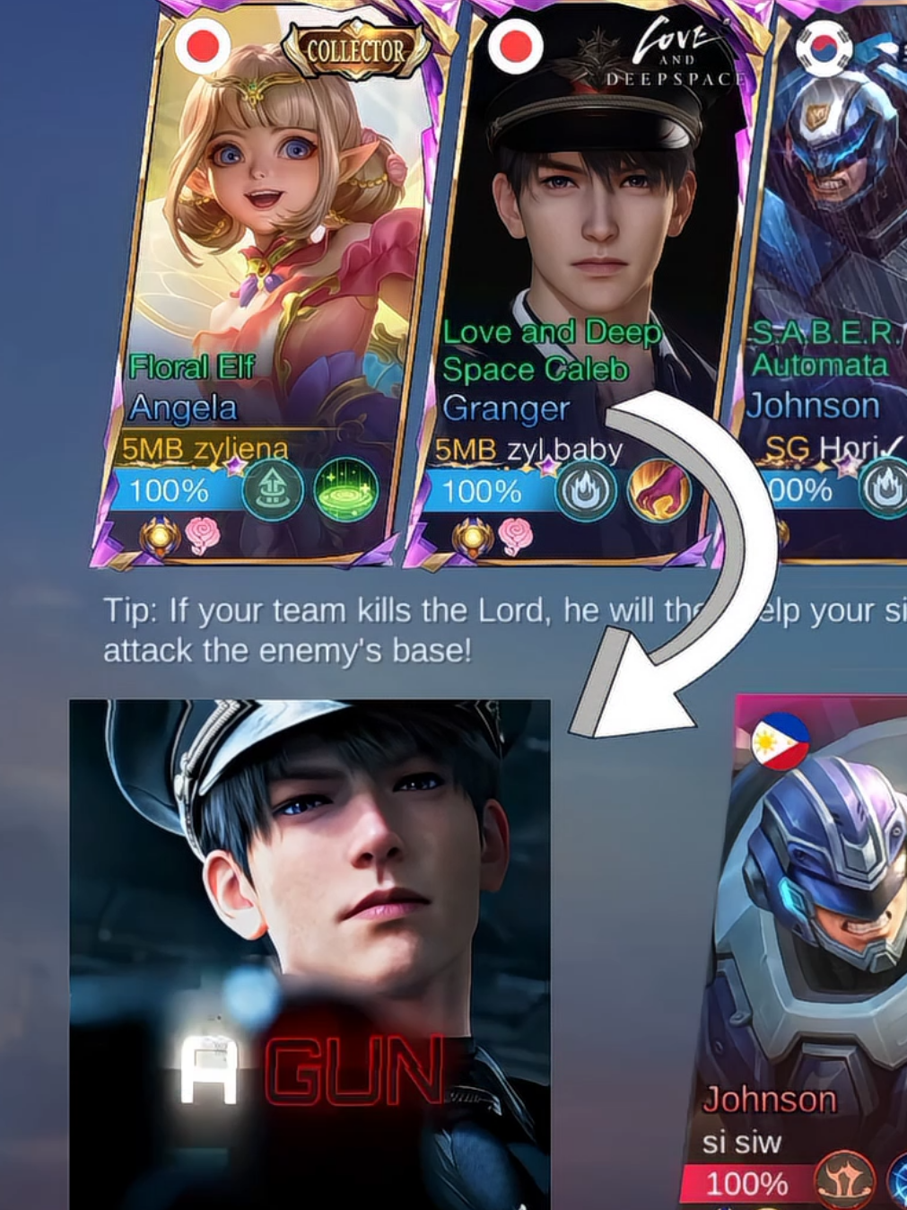 caleb baby  #fyp #trend #mobilelegends_id #mobilelegends #loveanddeepspace #caleb #granger 