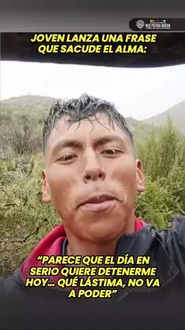 Bajo la lluvia, con la ropa empapada pero el espíritu intacto, este joven lanza una frase que sacude el alma: “Parece que el día en serio quiere detenerme hoy… Qué lástima, no va a poder” No sabemos quién es, pero es de Bolivia y su determinación es todo lo que necesitas para comenzar el día con fuerza y encarar la semana con ganas. 🔥☔ #Motivación  #Inspiración  #FuerzaInterior  #lunesenlamañana  #redpatrianueva 