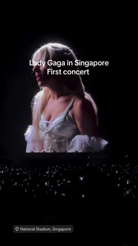 Lady Gaga in Singapore first concert #ladygaga #singapore 