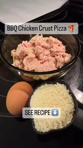 Sooo many requests for this recipe😳 It’s super easy and super yummy and a great way to replace the carbs and add protein to an all-time feel good food! I had fun with this one! 😜 What yall want me to try next??? You can add whatever ingredients you want…I just like the sausage and onion combo 💪🏾😋 INGREDIENTS  Chicken Crust 1 can chicken breast chicken (12.5 oz) 1.5 cup parmesan Cheese (shredded) 1 large egg 2 teaspoons basil 2 teaspoons oregano  Toppings ¼ cup BBQ sauce (or your favorite sauce) 1 ½ cups mozzarella cheese, grated (6 oz) 3 links of Butterball Sausage Turkey links (diced) ¼ cup sliced red onion (1 oz) 2 slices crisp bacon, crumbled 1 teaspoon of Italian seasoning INSTRUCTIONS  Preparation: Pre-heat oven to 425 degrees F. Line a sheet pan (18x13 inch or two 10-inch) with parchment paper. Method: 1. Thoroughly mix the chicken crust ingredients together with a spoon, spatula, or your hand. Pat the chicken firmly onto the parchment, spreading it as thin as you can without leaving holes. Bake for 20 minutes or until the edges brown and top begins to brown. (Cook longer for a crispier crust.) 2. Take out of oven and let cool for 5 minutes.  3. Spread the BBQ sauce over the crust and top with mozzarella cheese, turkey sausage, onions and bacon. Bake for 15 minutes more or until the cheese melts. Top with Italian seasoning, cut and serve. #cleaneating #fitdad #fitover40 #nutrition #tiktok 