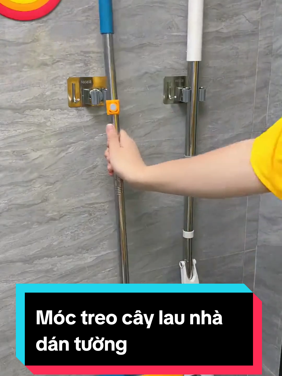 Móc treo cây lau nhà dán tường #nhabep #xuhuong #moc #caylaunha #moctreocaylaunha #moctreocaylaunhadantuong 