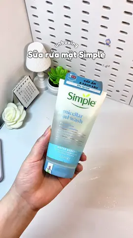 Sữa rửa mặt Simple dành cho da khô #review #unboxing #simple #suaruamat #hoptaccungunilever #chamsocda #xuhuong #viralvideo 