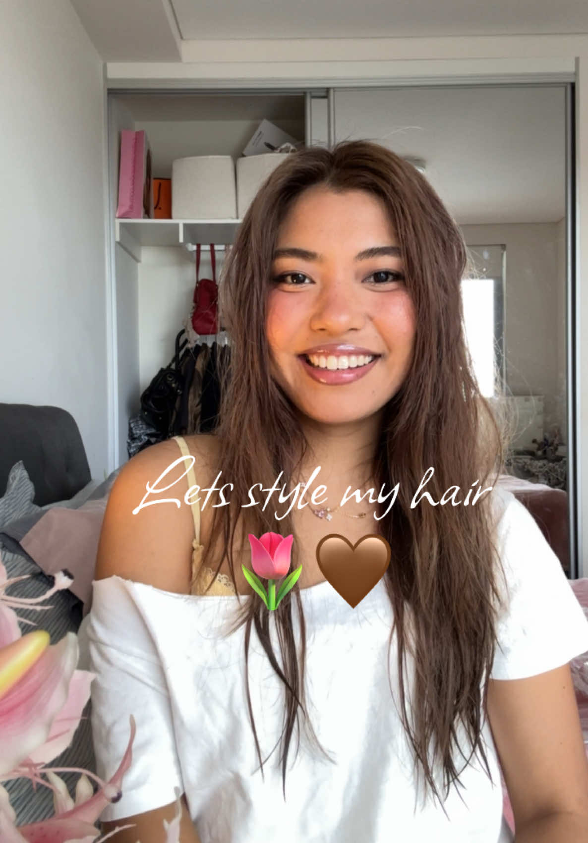 Lets do some blowout 🤭#hair #hairblowout #hairstyle #ashbrown #brownhair #hairtok 