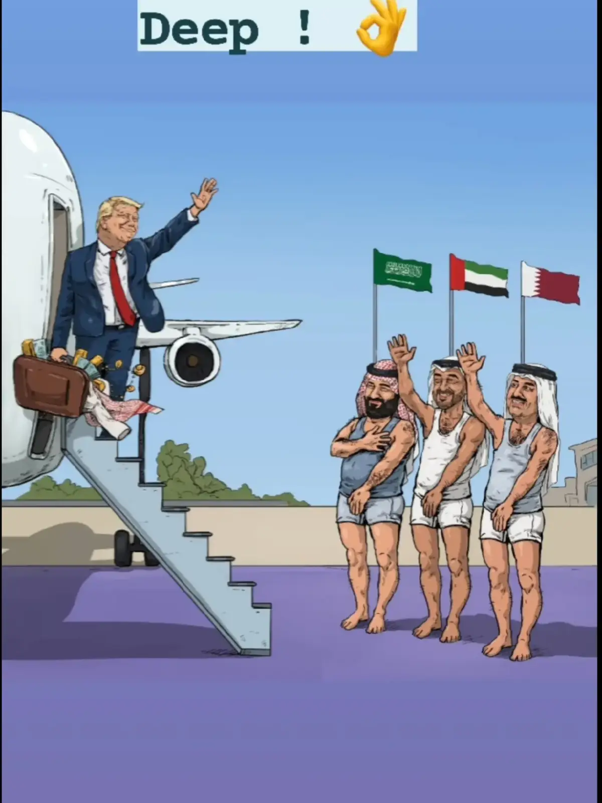 Yep it was another day in paradise when Trump visited these countries 