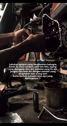 Lakukan yg kamu suka👨🏼‍🔧#storybengkel #storymemotivasi #supra125 #kph 