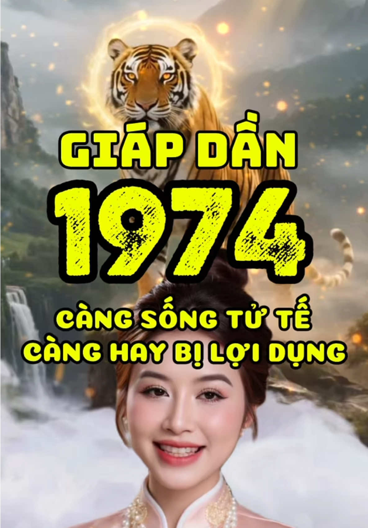 Giáp Dần 1974 càng sống tử tế càng cho đi, lại càng hay bị lợi dụng ??? #CôCátMệnhĐời #giaimavanmenh #vanmenh12congiap #giapdan1974 #1974 #tuoidan #tuoidanmenhgi #giápdần 