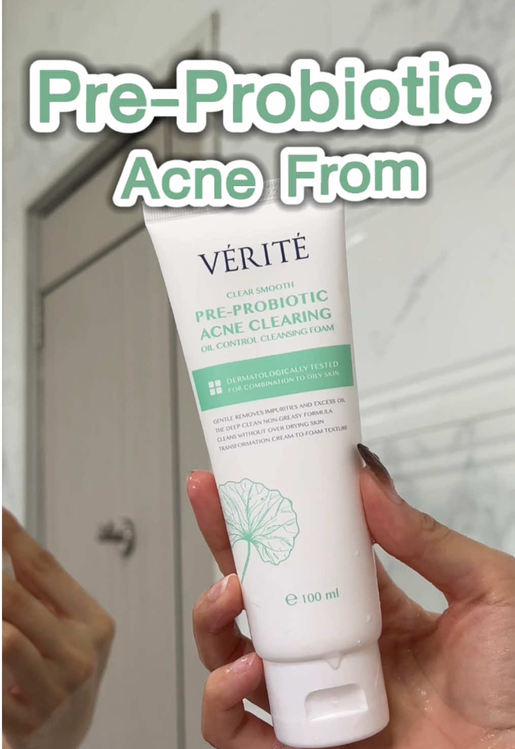 🌞🌧️ จะกี่ฤดูแต่แดดเมืองไทยไม่เคยแผ่ว! แถมสิวก็จะบุกอีก! อย่าลืมทำความสะอาดผิวด้วย #โฟมจุลินทรีย์ Pre-Probiotic Acne Foam ✨ #VERITE #VeriteThailand #เวอริเต้ #รักษาสิว #รีวิวสกินแคร์ #Tiktokป้ายยา #โฟมล้างหน้า #สิว