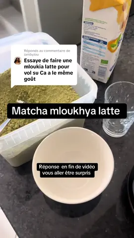Réponse à @iambylou  ( on l’avait fait hahah 🤣) VOUS ALLEZ ÊTRE CHOQUÉS À LA FIN  #matcha #japon #mloukhiya #tunisie🇹🇳 #recetterapide #recetterapide #fyp #viralditiktok 