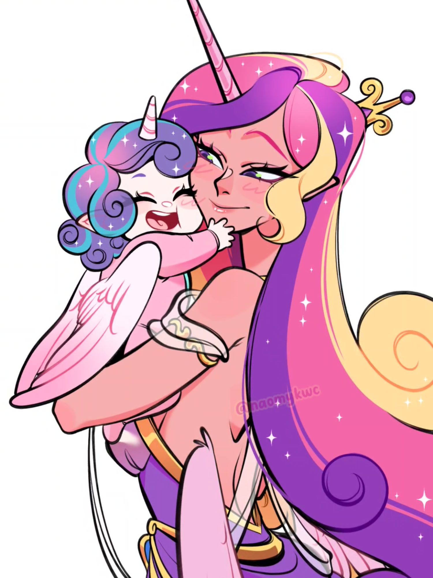 💗 Princess Cadence & Princess Flurry Heart 💙| How do I look? #mylittlepony #mlp #mlphumanized #mlpfanart #mlpfananimation #mlpanimation #princesscadence #flurryheart #mlpau  #mlpdesign #mlpartist  #artist