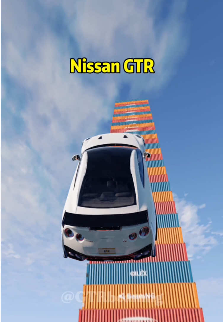 Which car can successfully jump to the top of the container? #capcutforus #CapCut #capcutpioneer #beamngdrive #foryou #usa🇺🇸 #tiktok #fypシ゚viral #lyrics 