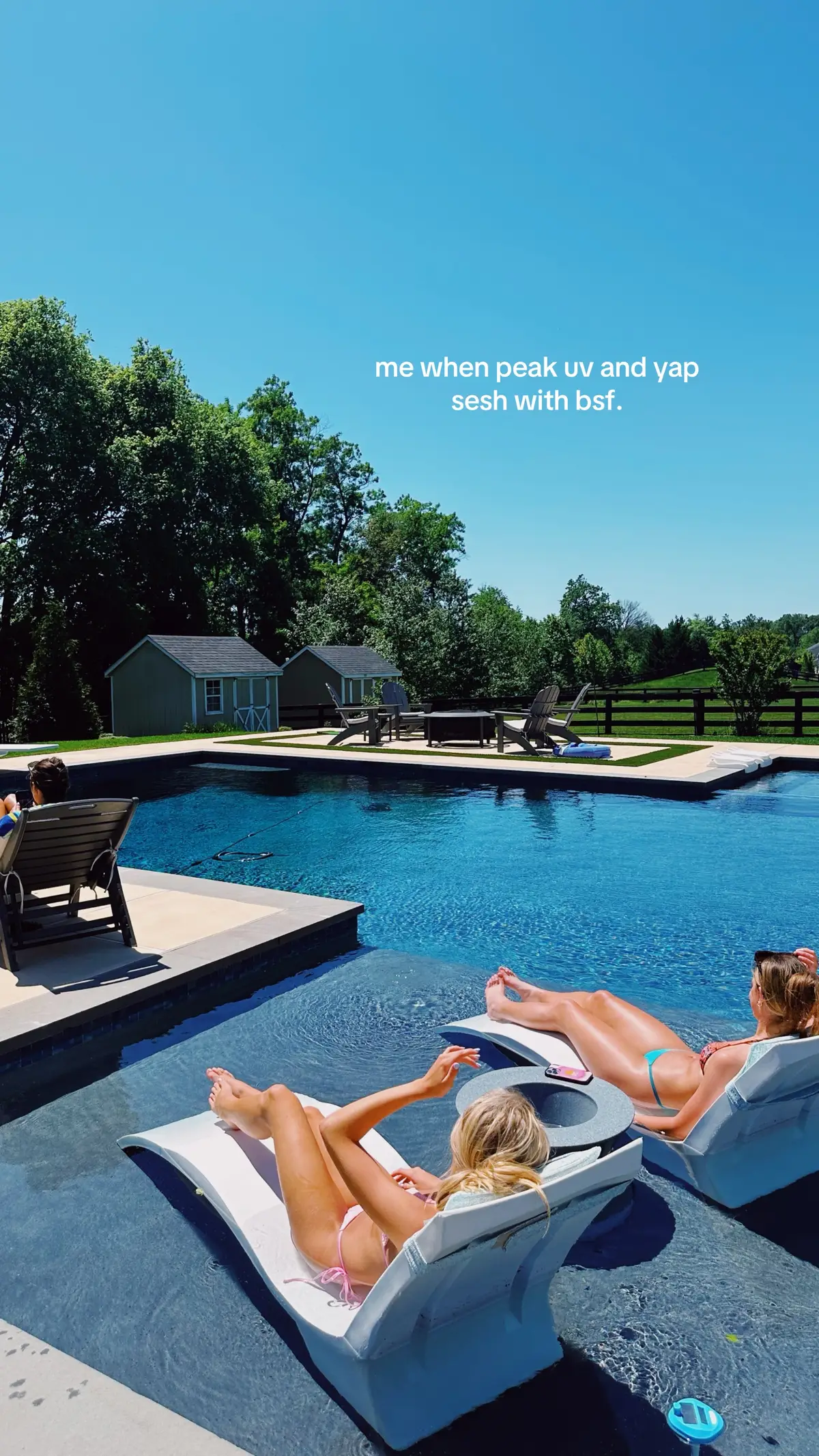 nothin better #Summer #tanning #bsf #fyp #pool #tan #swimming #summertime #foryoupage #uv #water 