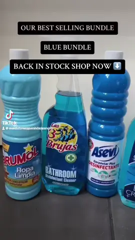 Blue bundle upgrade 💙#spanishcleaningproducts #spanishcleaningcollection #spanishcleaningbundles #spanishcleaningbundles #3witchesbundle 