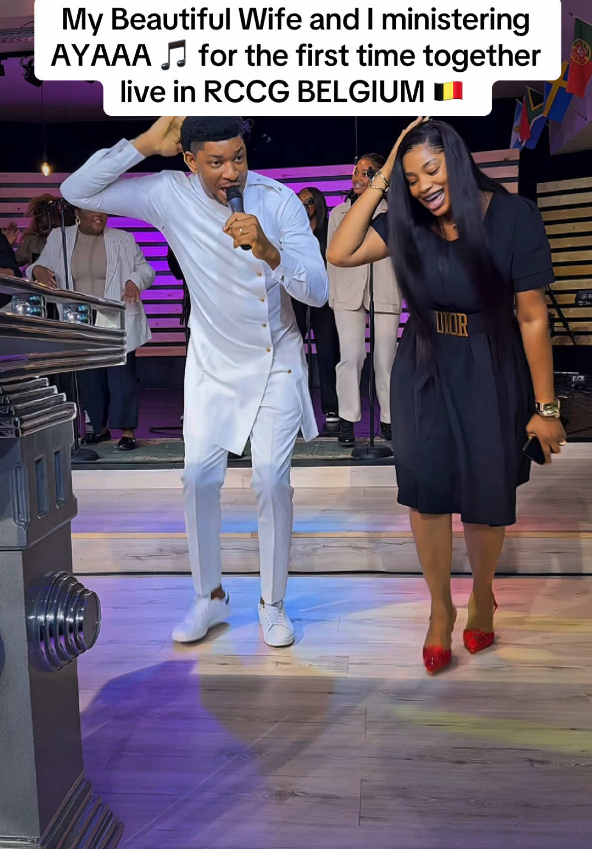 Doing Ministry With My Wife: @UGOMMA✨ thank you for being a blessing to the world. #stevecrown #youareyahweh #ruthcrown #nationswillriseandsing #belgium #crowningruth2025 