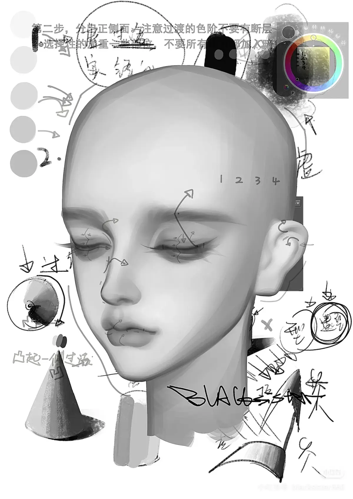 vẽ mặt màu đen xám có thể áp dụng vào tranh vẽ bằng giấy#painting #draw #drawing #kawaii #Love #art #arf #truyenanh888 #arfc #pls #fyppp #sing #fyp #fip #fip #story #sing #trendiing #digitalart 