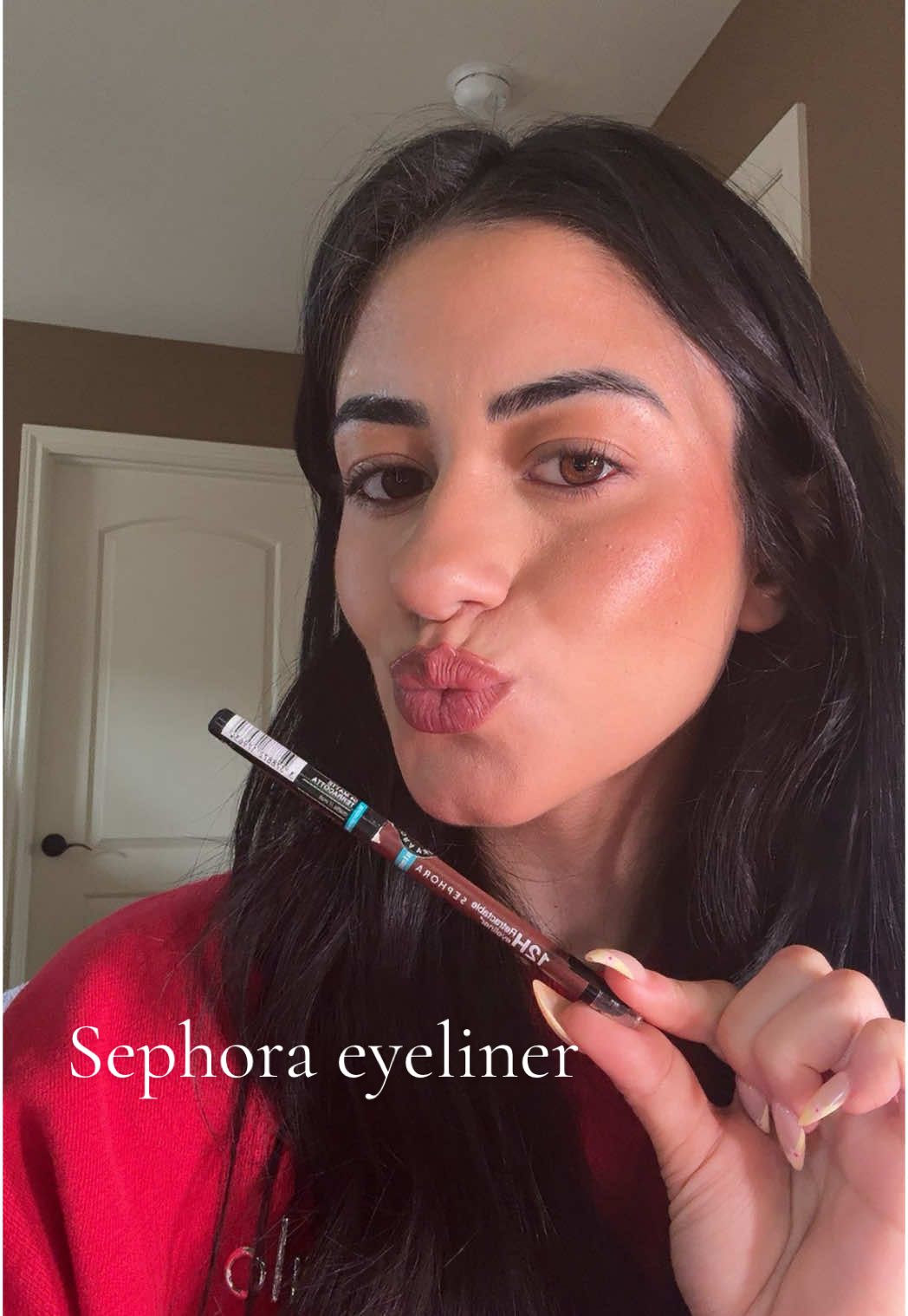 Been obsessing with this sephora eyeliner #sephora #makeup  @Sephora Collection 04 Matte Terracotta 