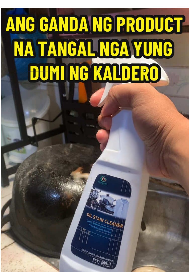 Tangal talaga yung mga itim itim sa kaldero niyo, napaka satisfiying niya #oilstaincleaner #stainremover  #stain #oilremover #kaldero 