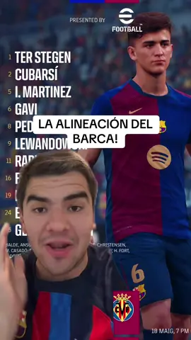 La alineación del Barca!!