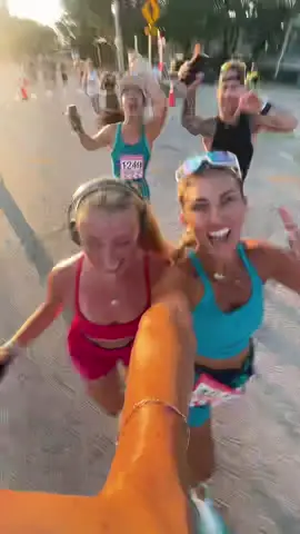 Miami 10k DONE!!!  #first10k #miami #race #Running #runningtok #vibes #fyp 