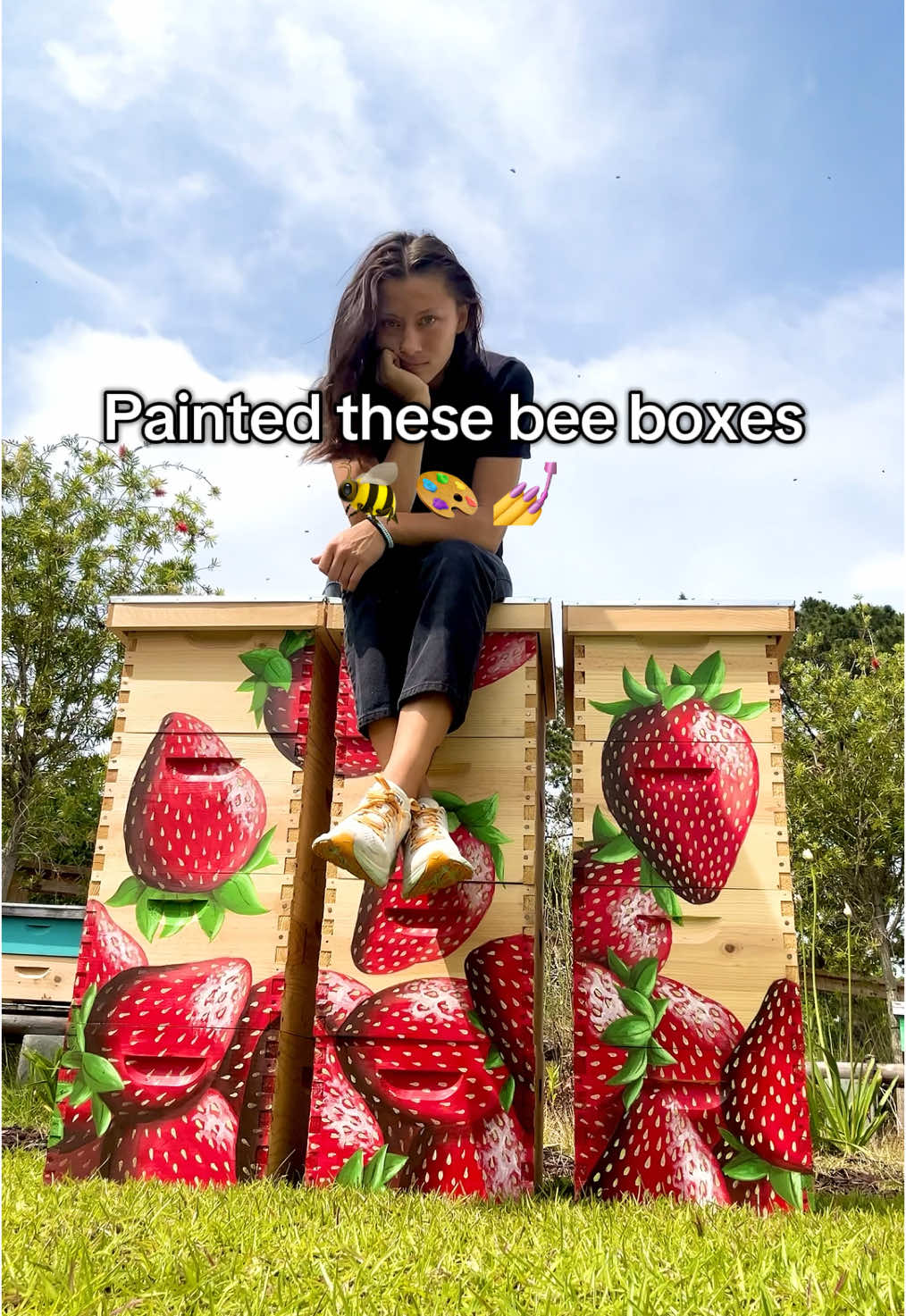 Fr tho I think I’m allergic to strawberries rip #painting#creating#craftideas#artproject#paintingideas#strawberry#strawberries#beekeeping#bees#artwork#acrylicpainting#fyp#fypシ #creatorsearchinsights 