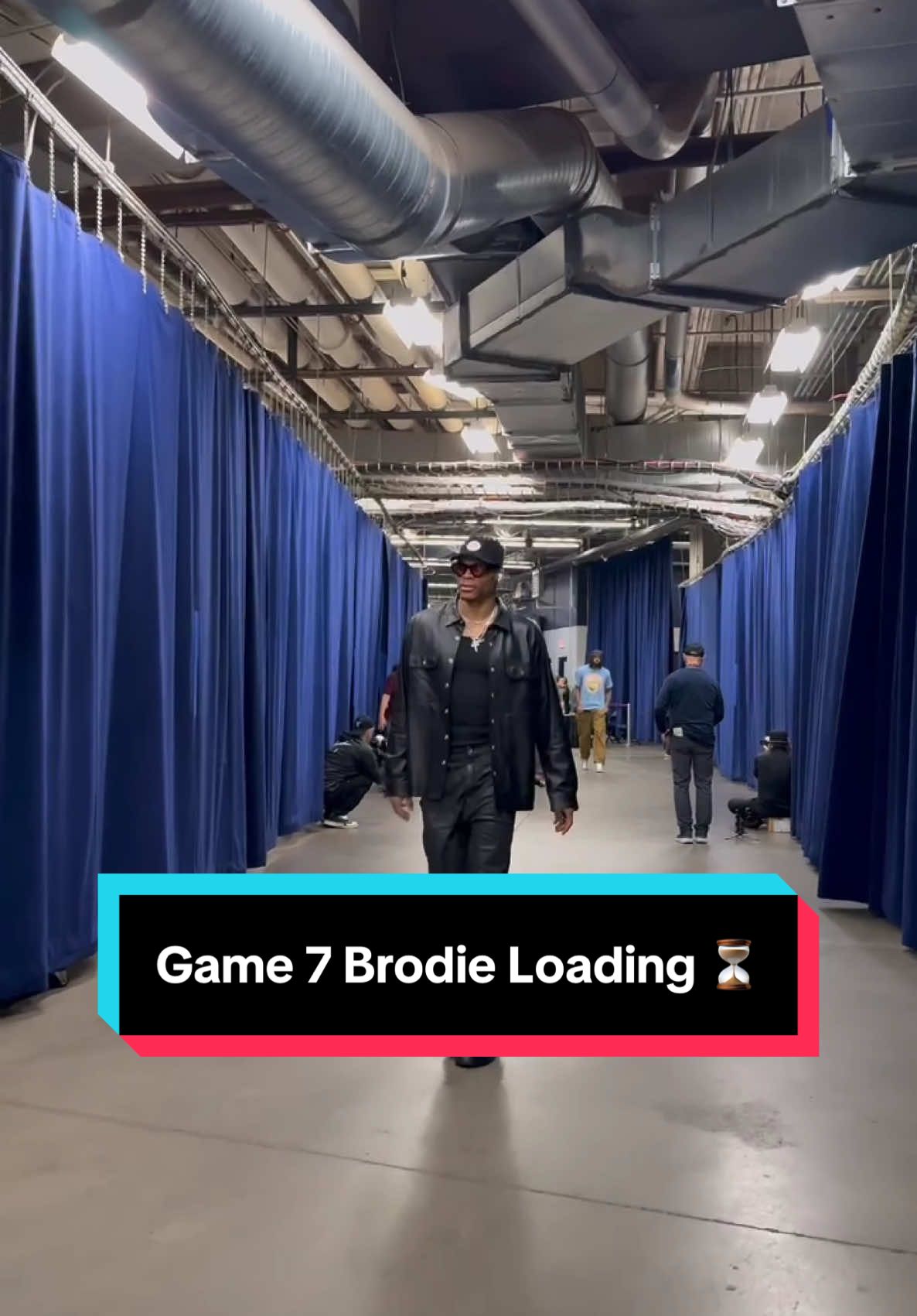 Brodie locked in 😤 #NBA #Basketball #NBAPlayoffs #russellwestbrook #Nuggets 